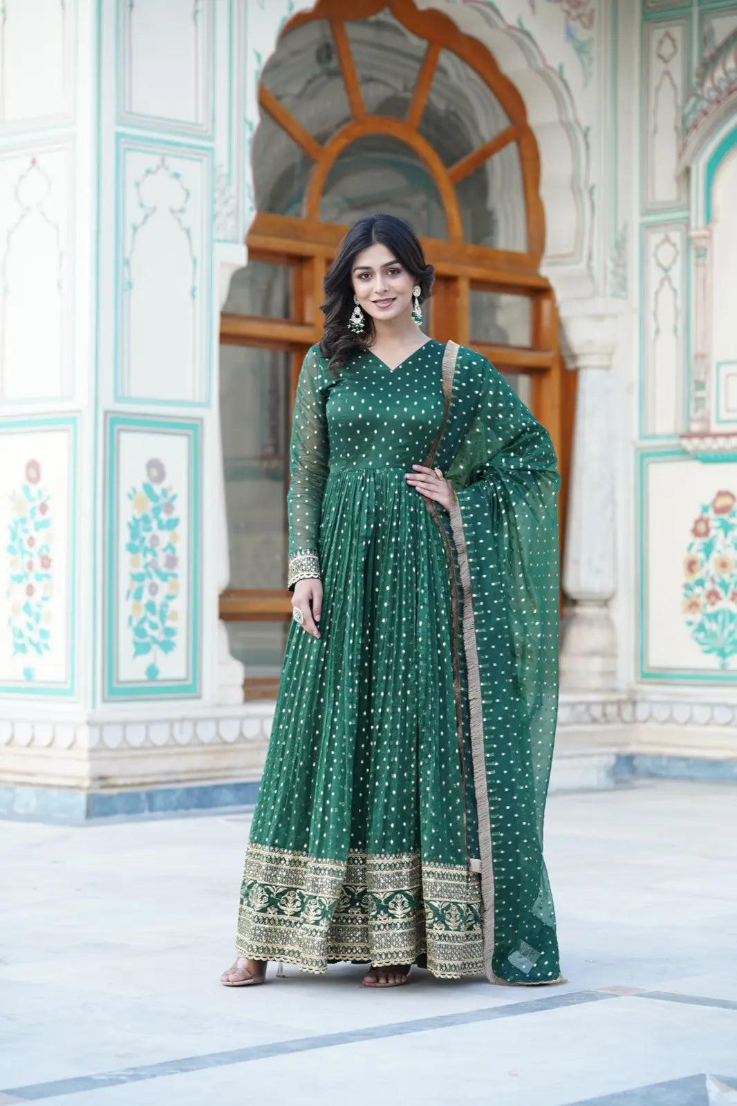 NEW PREMIUM READYMADE STYLISH GOWN WITH DUPATTA COLLECTION