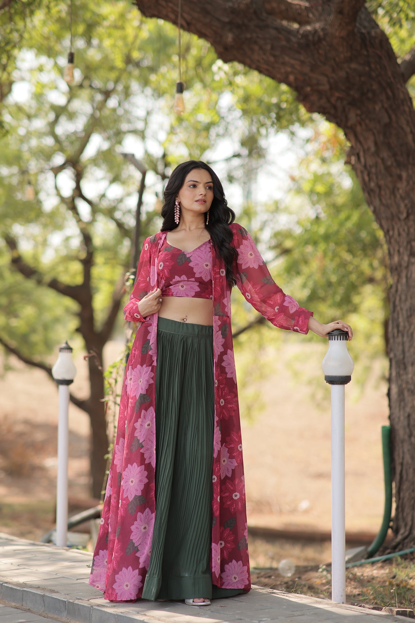 ELEGANT AND TIMELESS LEHENGA CHOLI COLLECTION WITH CRUSH PLEATING