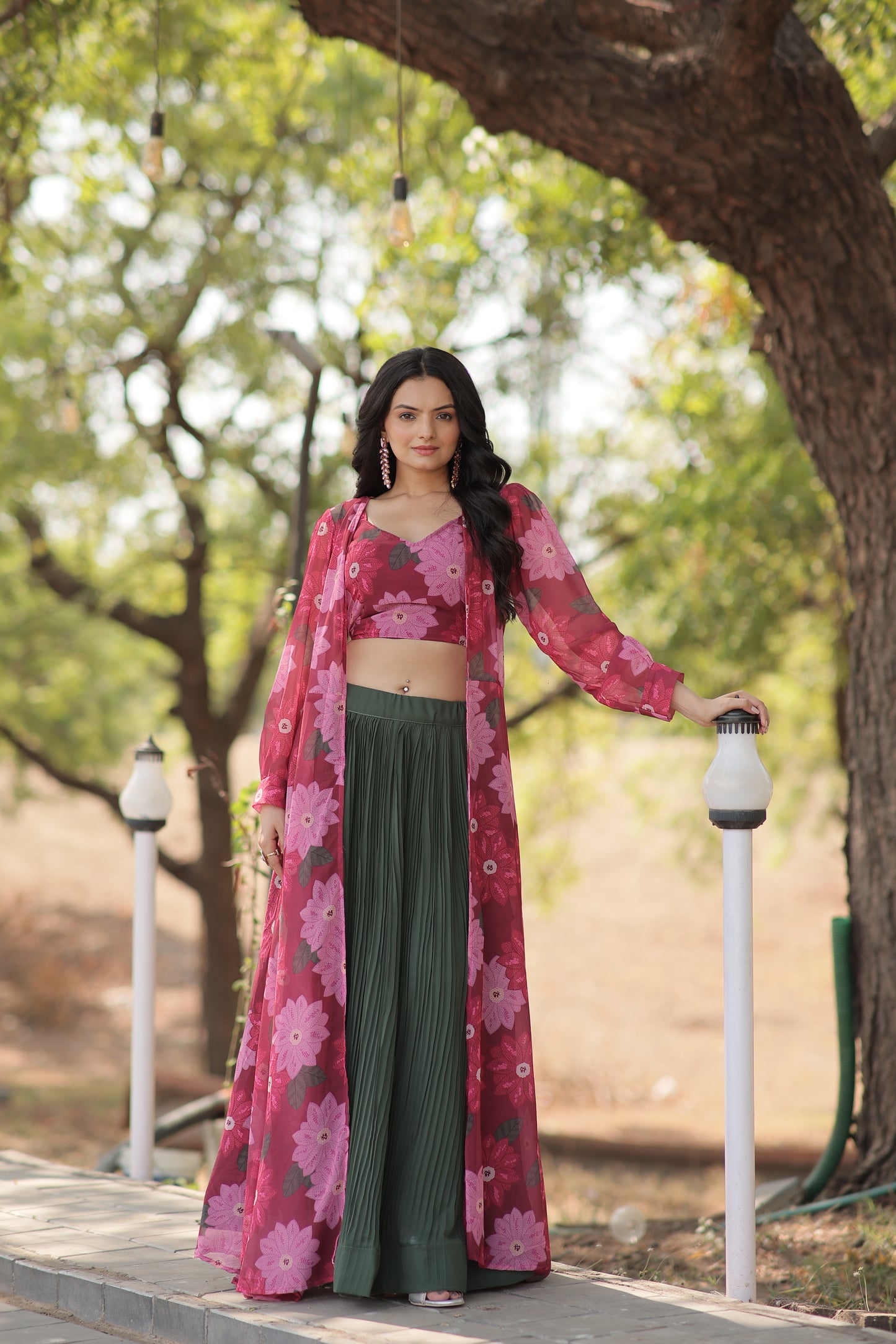 ELEGANT AND TIMELESS LEHENGA CHOLI COLLECTION WITH CRUSH PLEATING