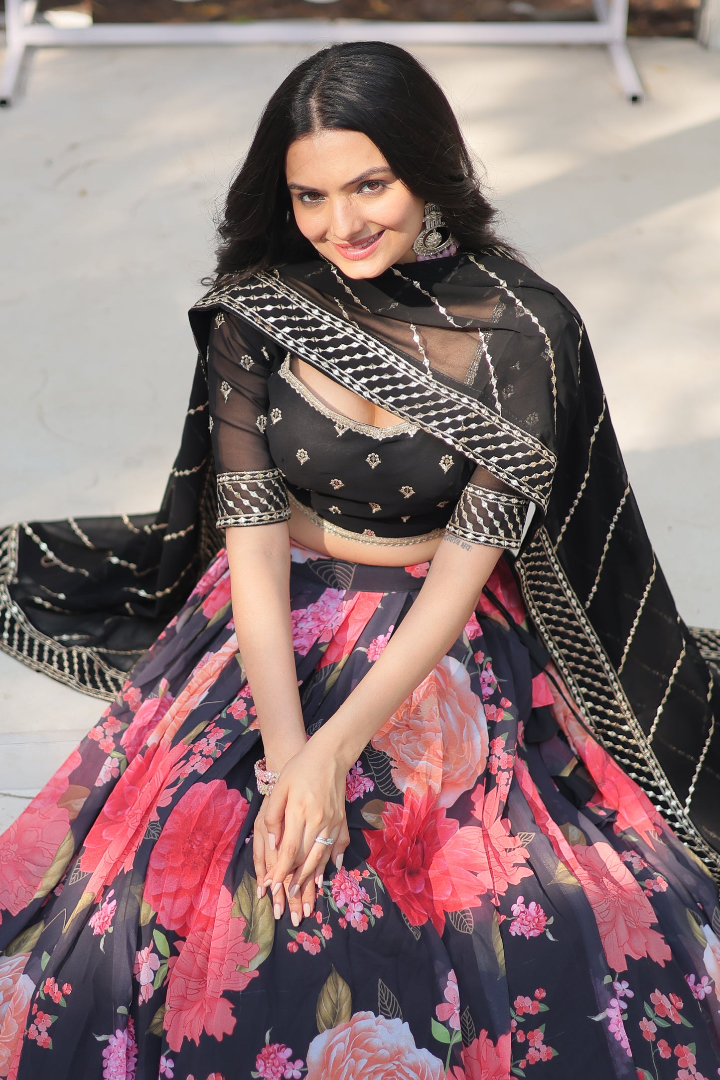 ELEGANT NEW DIGITAL PRINTED GEORGETTE LEHENGA CHOLI FOR WEDDING