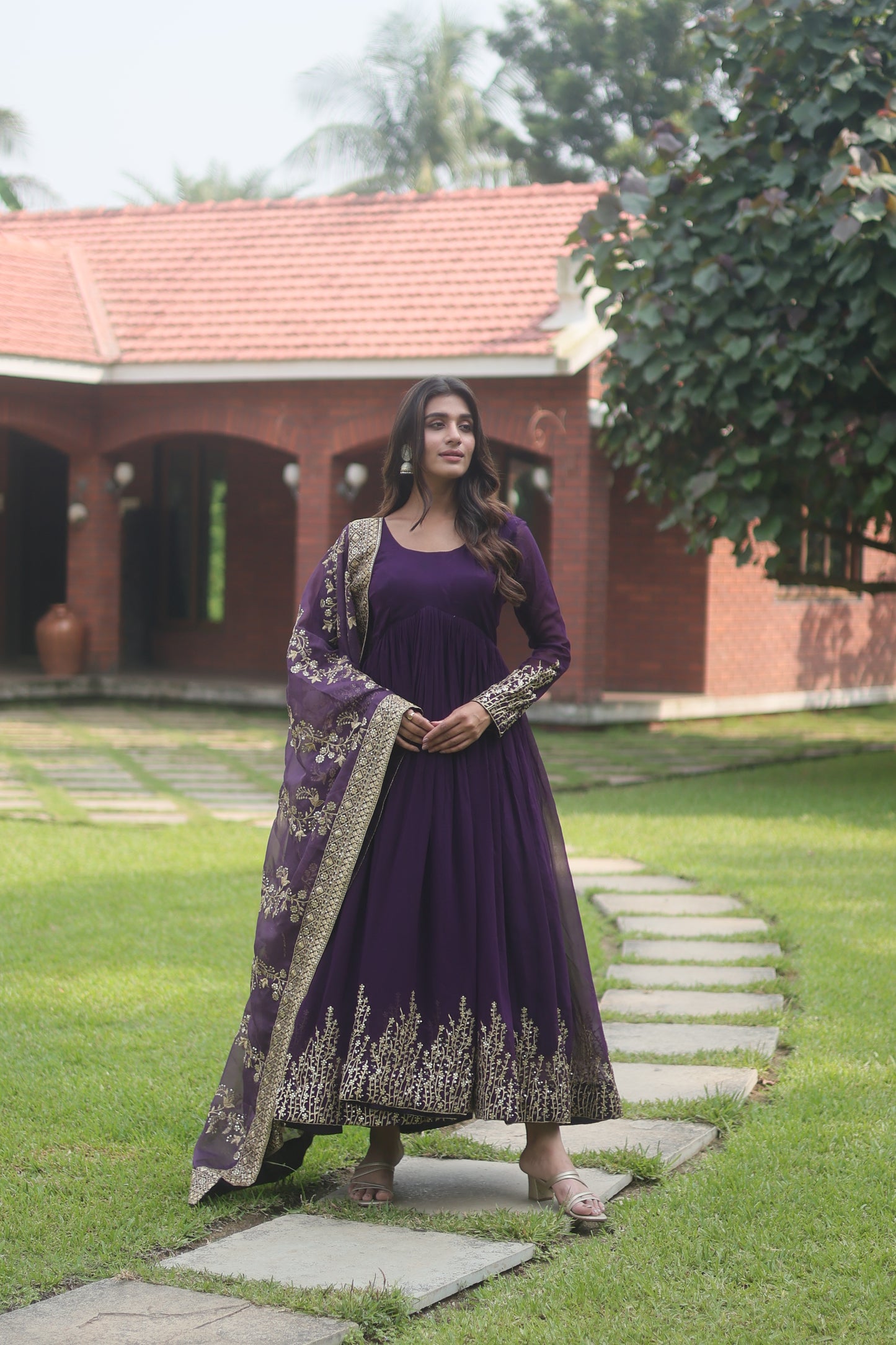 THE ELEGANCE OF MULTI-SEQUINS EMBROIDERY WORK GOWNS WITH DUPATTA COLLECTION