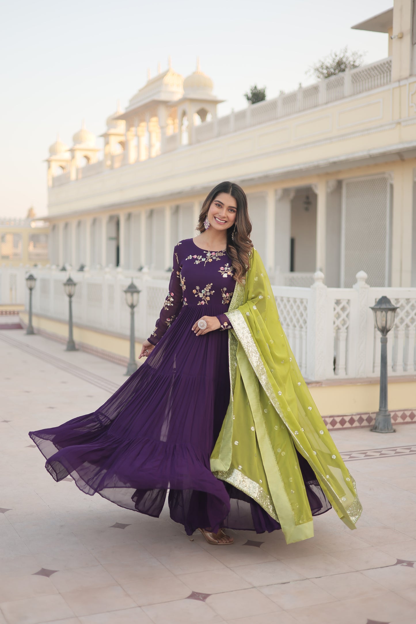 STYLISH PREMIUM READYMADE GOWN WITH DUPATTA SET